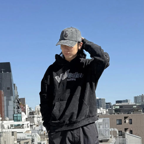 430 fourthirty/WODEN® / Fourthirty® Wash Classic Logo Hoodie / フォーサーティ ウォッシュ クラシック ロゴ フーディー